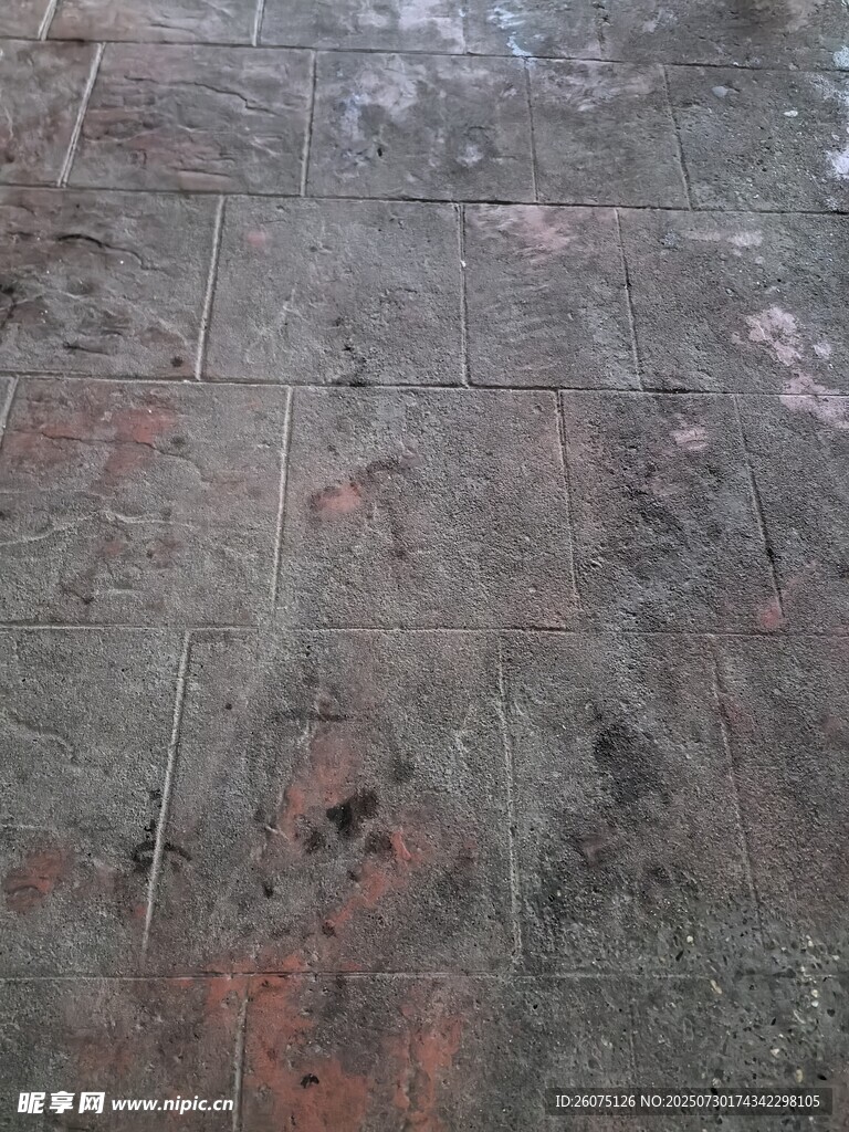 老旧斑驳的地面纹理