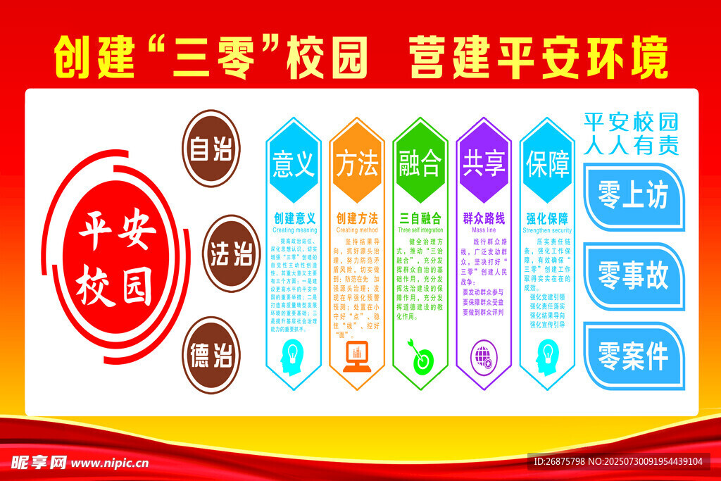 创建三零校园 建平安环境