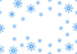蓝色雪花图案