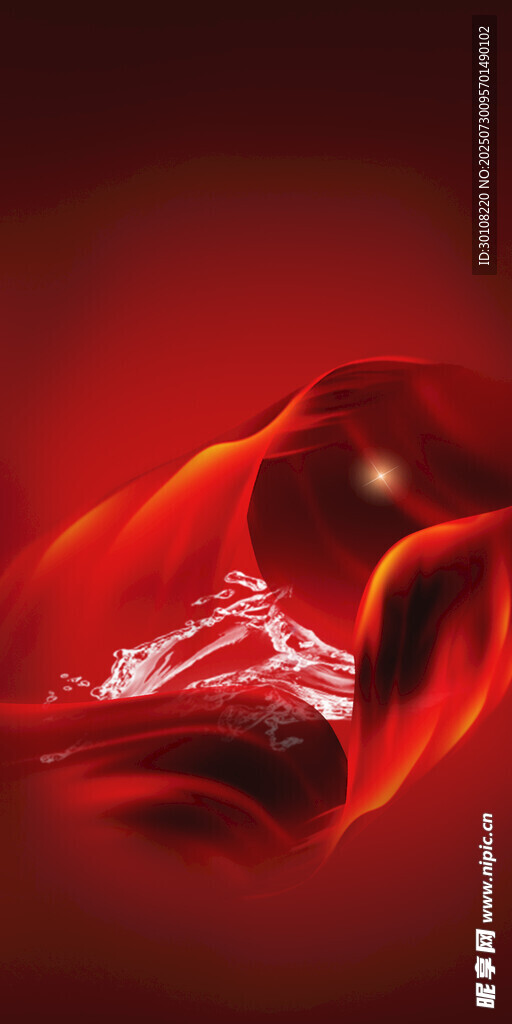 红色背景