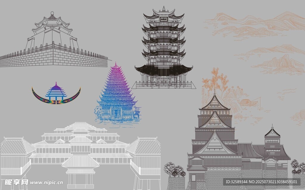 多样建筑景观展示