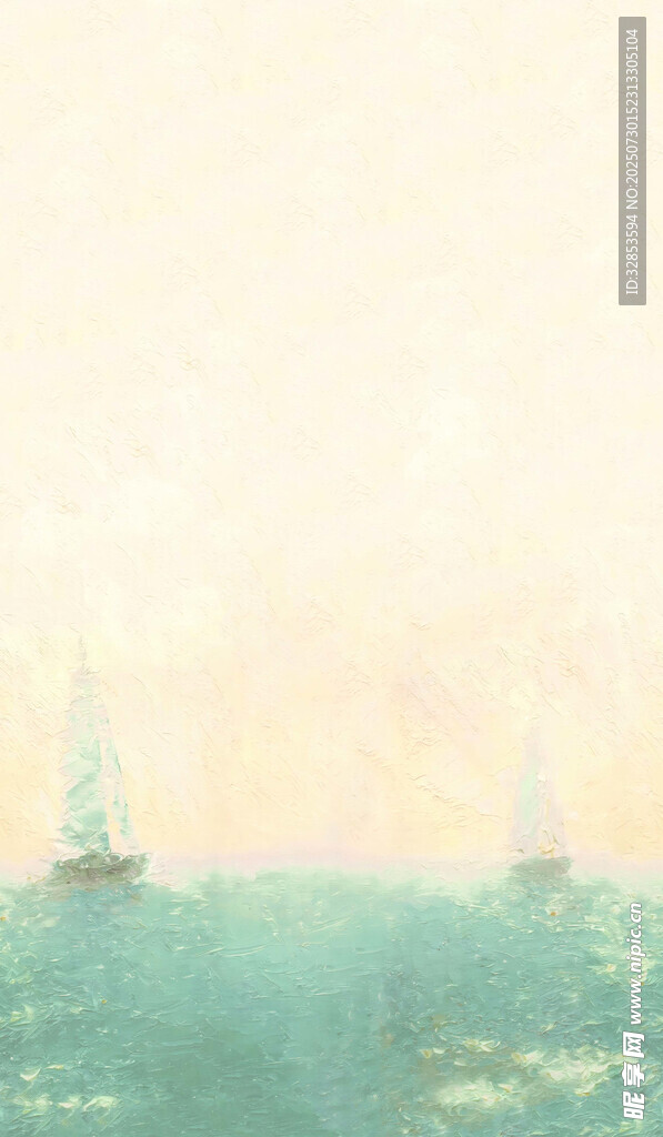 帆船海水纹