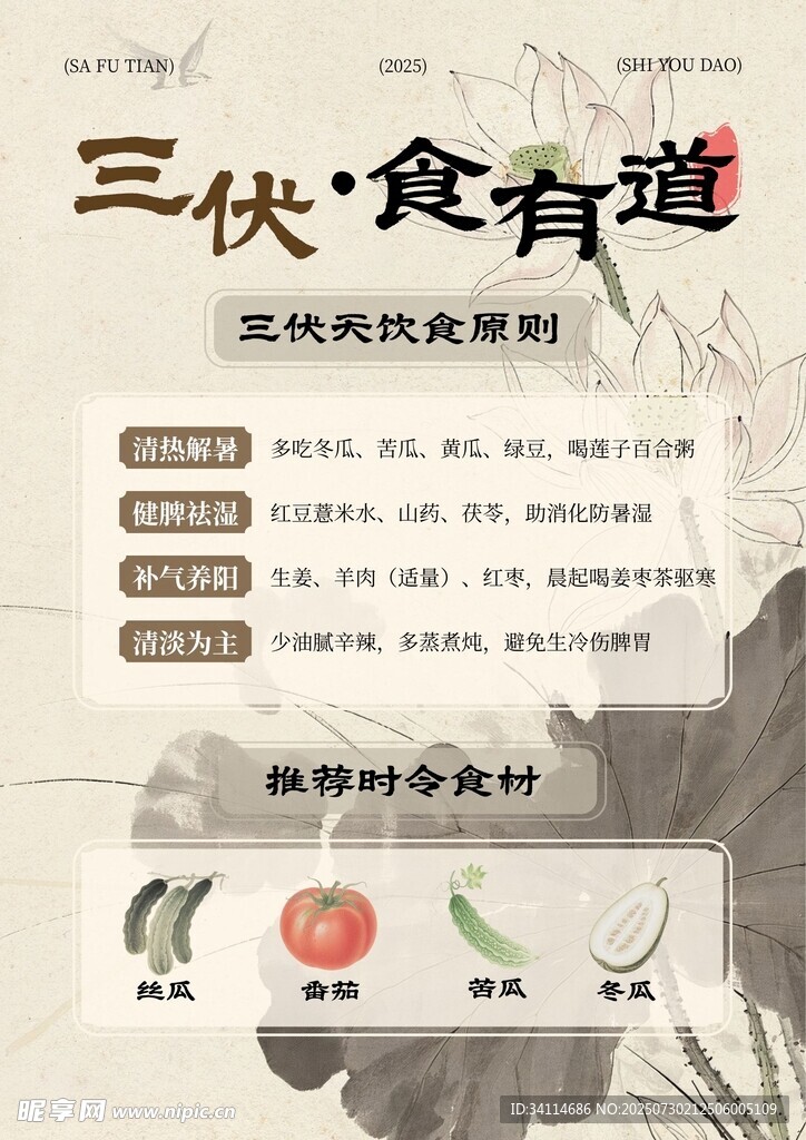 中药海报易拉宝展板养生贴士