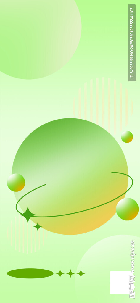 绿色星球科技风背景图