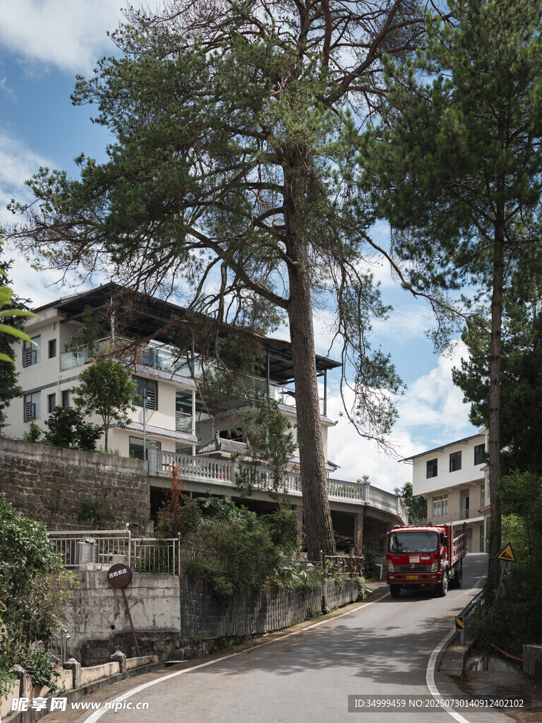 乡村公路和建筑