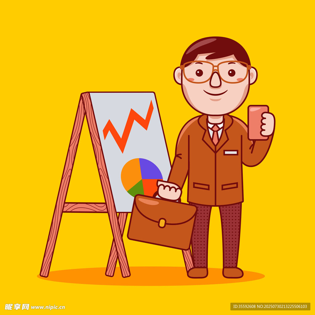 商务人士展示图表与成果
