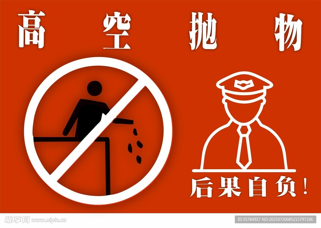 高空抛物告示