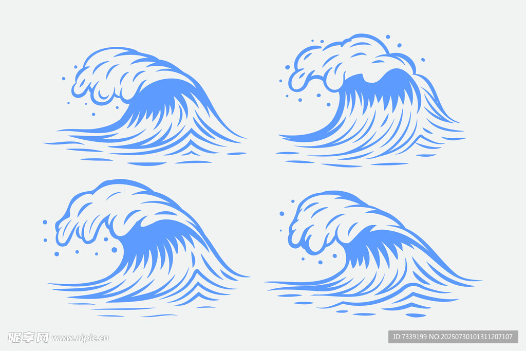 蓝色海浪
