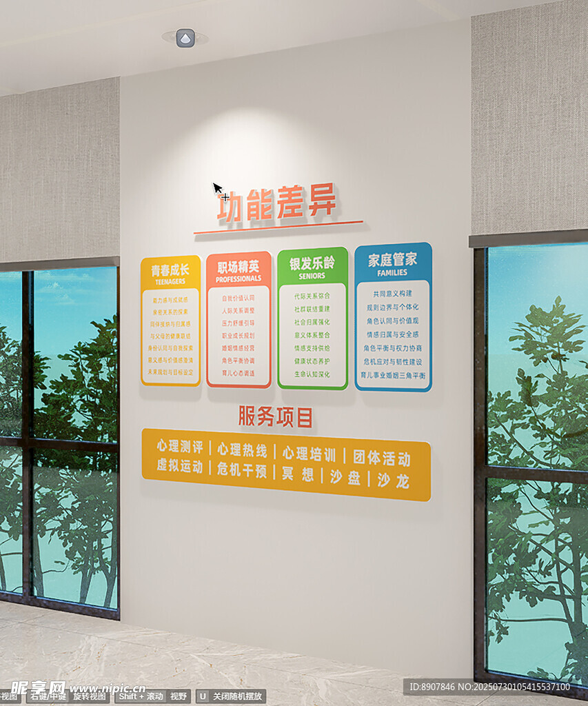 心理咨询室文化墙