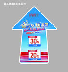 箭头地贴 砸沙发 压床垫
