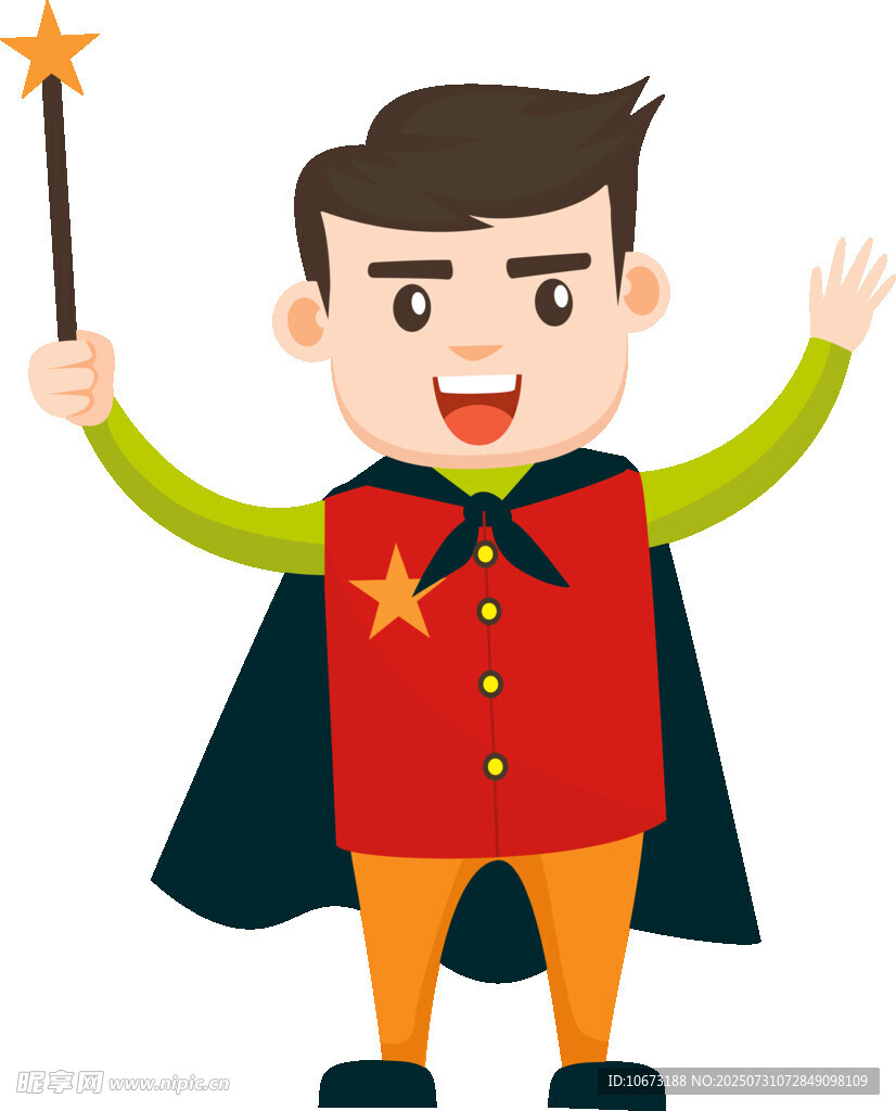 超级小英雄挥舞魔法棒