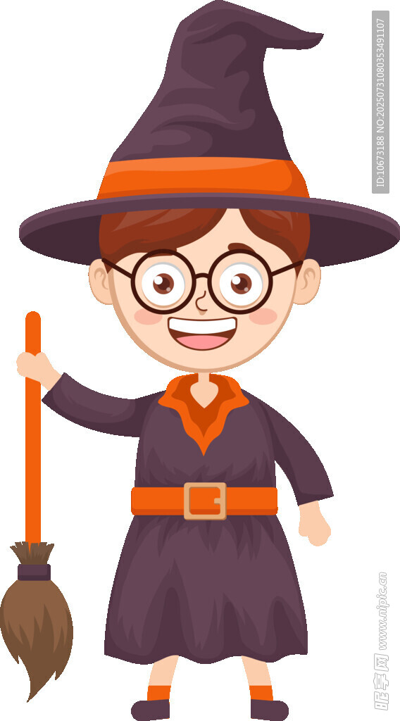 可爱小巫师装扮