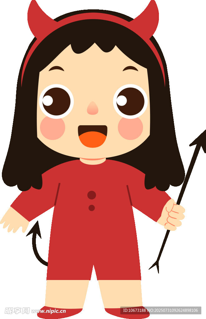 可爱小恶魔女孩形象