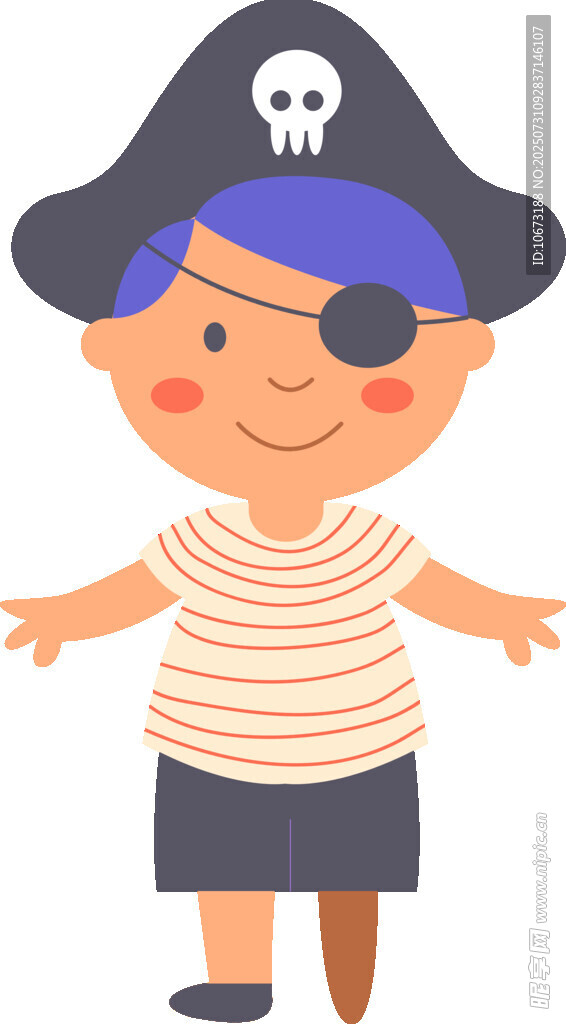 可爱小海盗形象