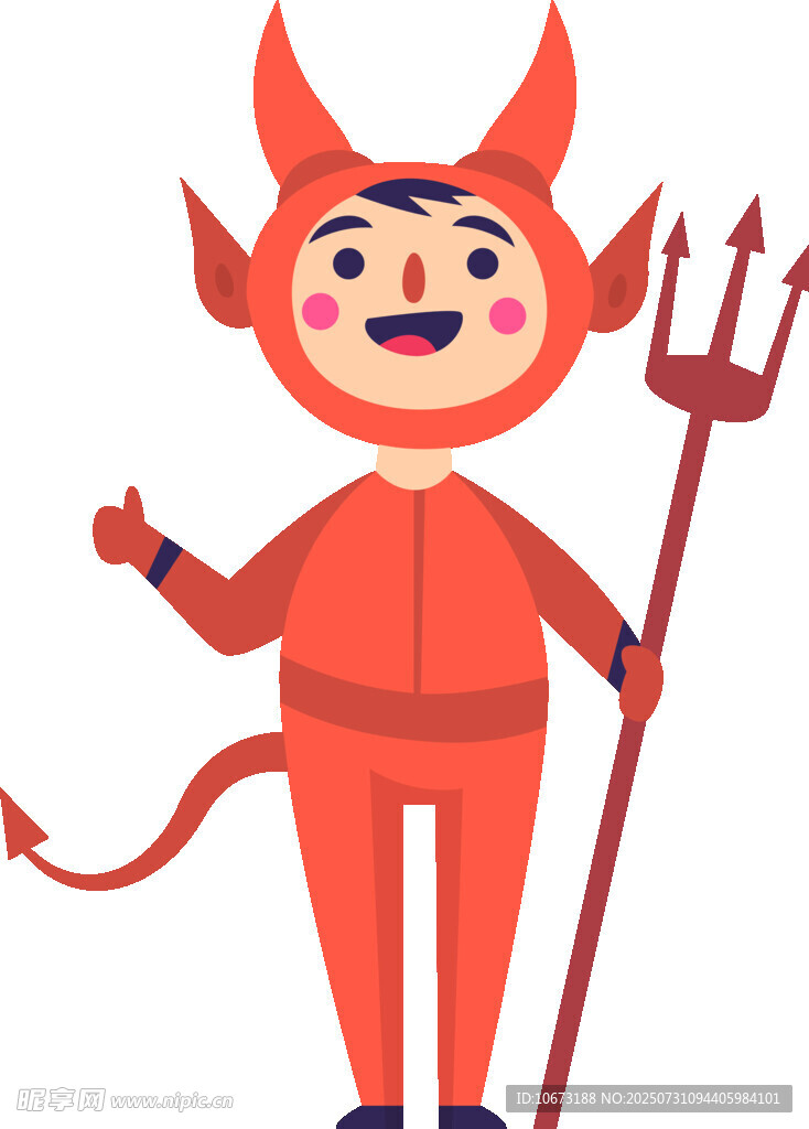 可爱小恶魔扮相