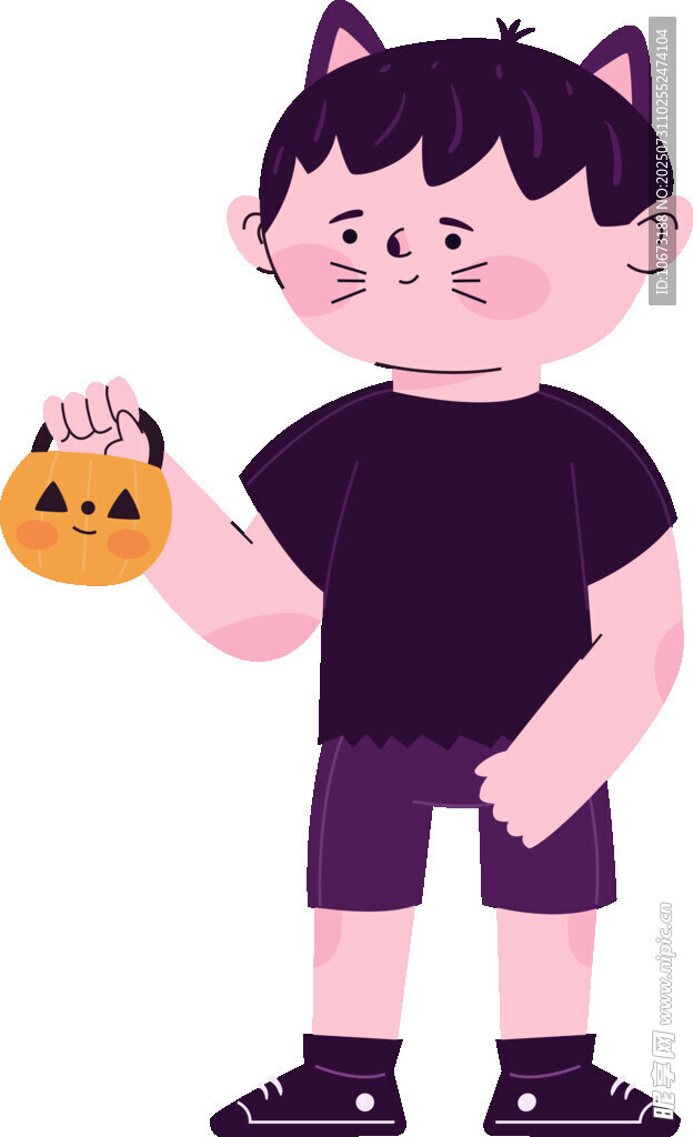 扮小恶魔的可爱男孩