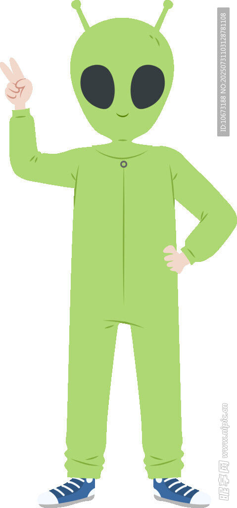 绿色外星人服装展示
