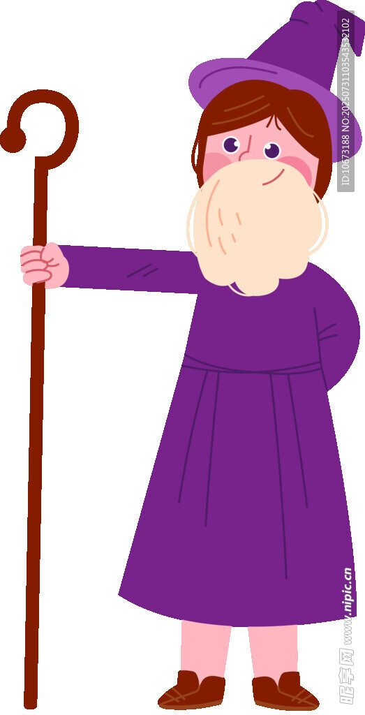 女巫形象插画