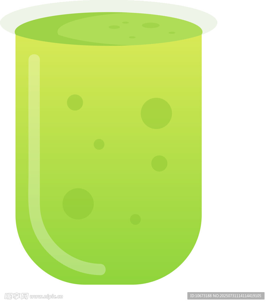 绿色果汁杯