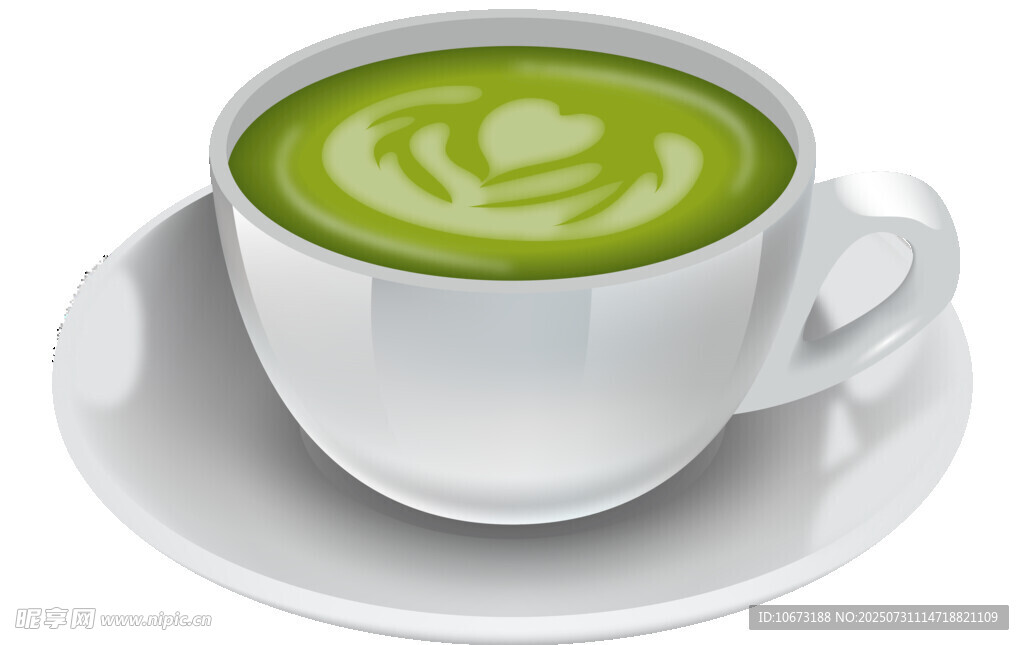 抹茶拿铁咖啡
