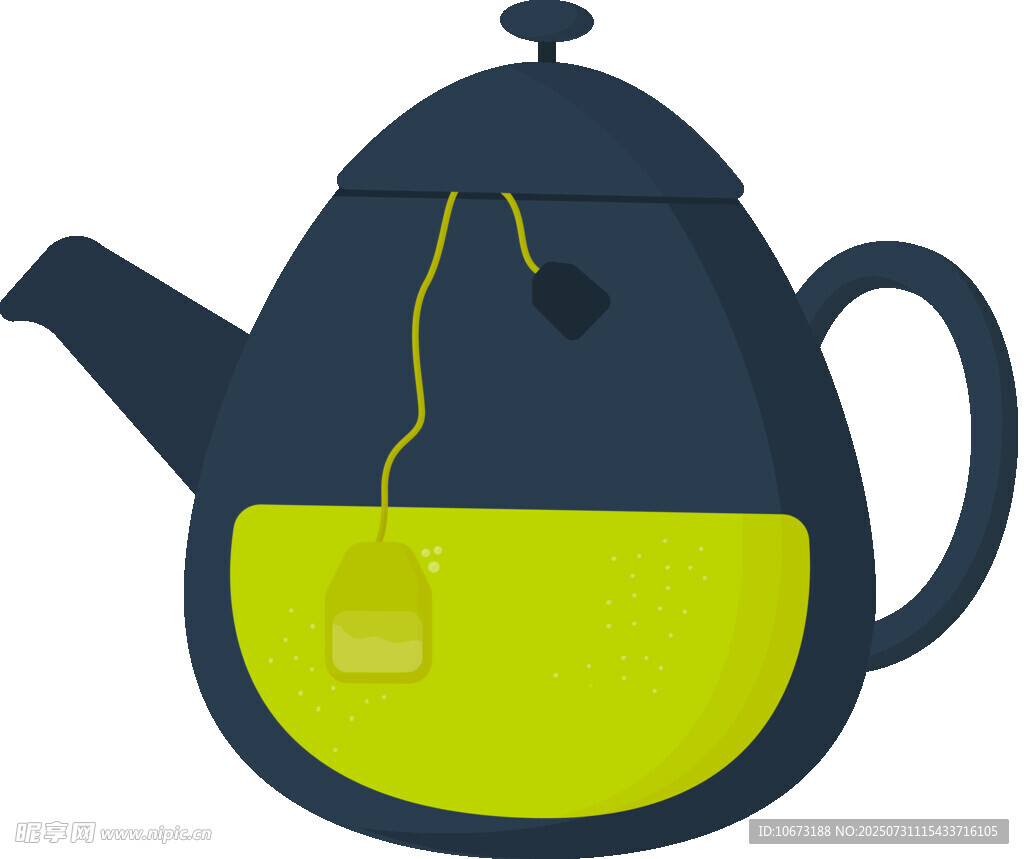 茶壶中的茶包