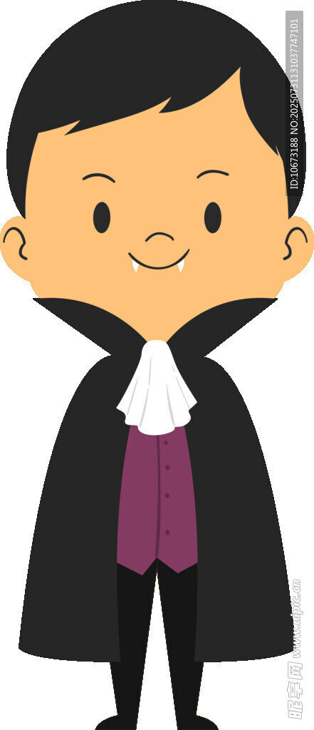 穿着礼服的卡通小男孩