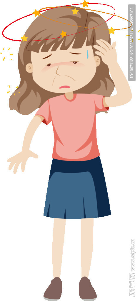 戴光环的可爱小女孩