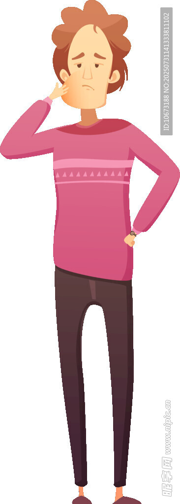 思考的男子