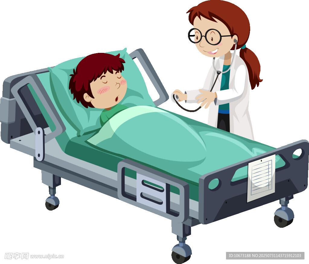 医生为卧床患者做检查