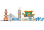 徐州城市标志性建筑景观图