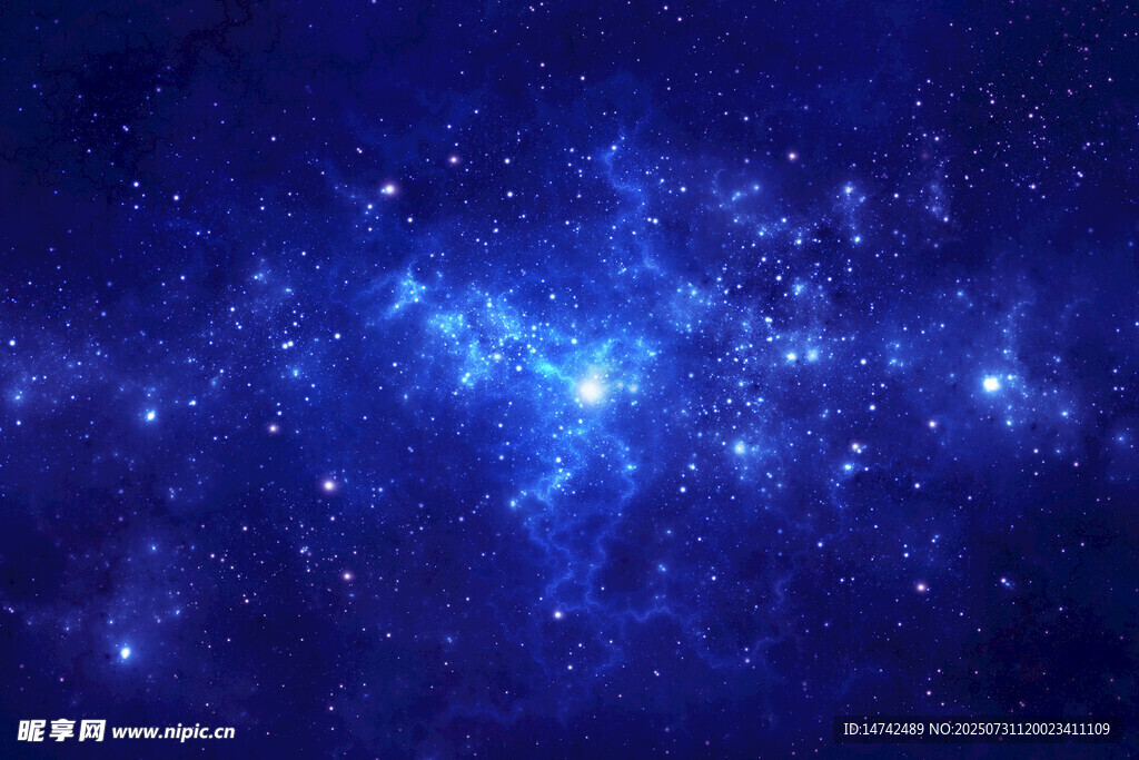 梦幻蓝色星空