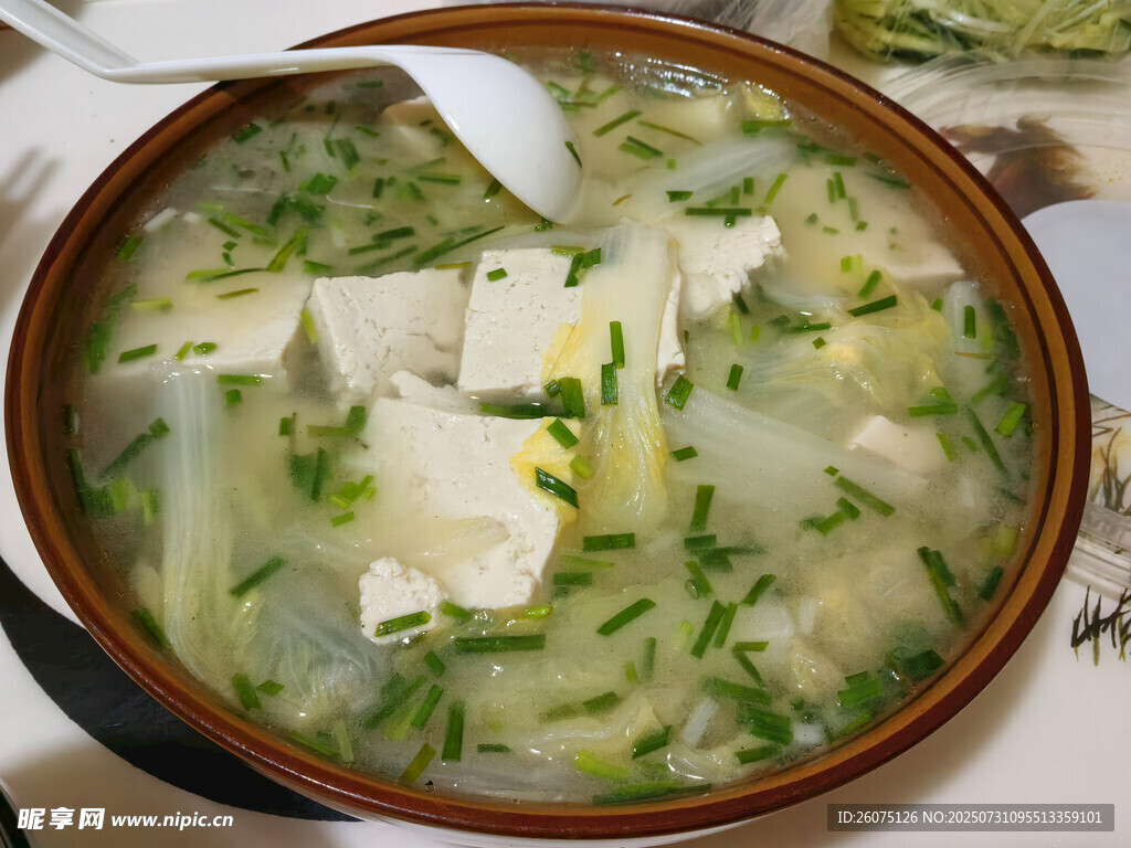 白菜豆腐汤