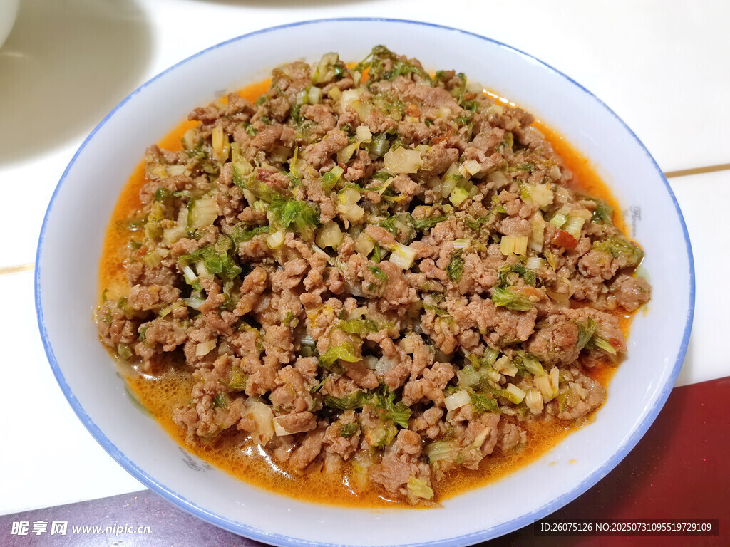 美味肉末菜肴