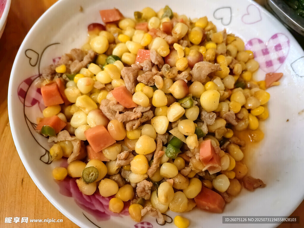 美味玉米肉末火腿肠