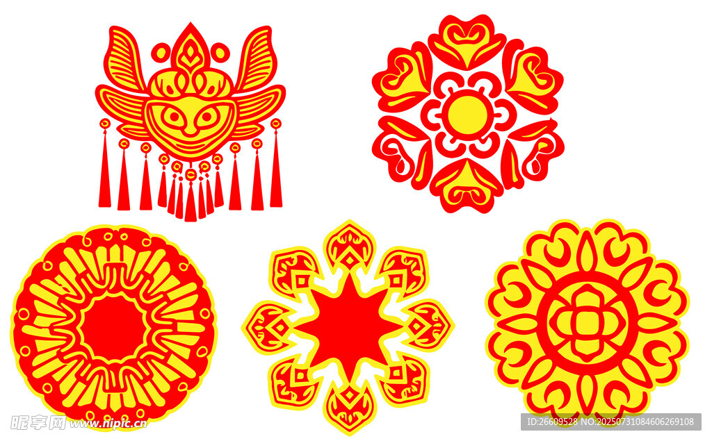 中式传统吉祥花纹图案