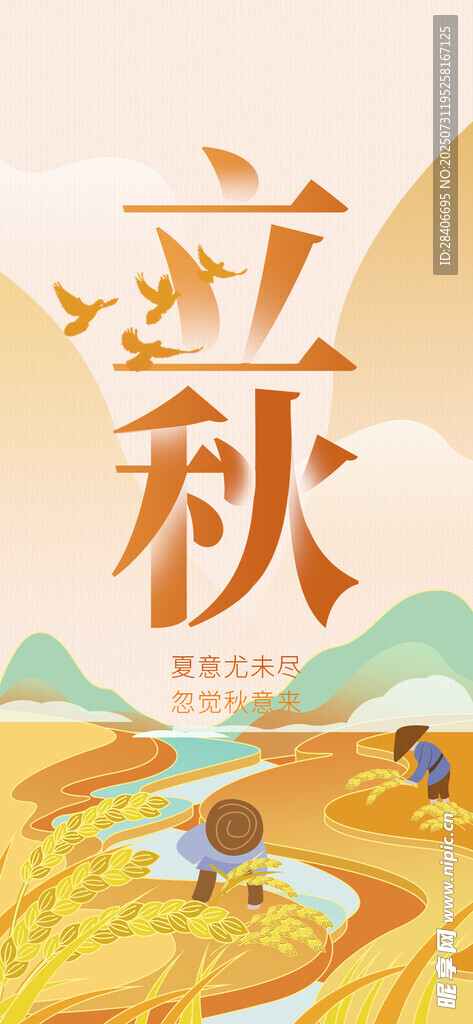 立秋海报