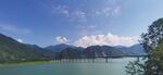 湖光山色美景 紫坪铺