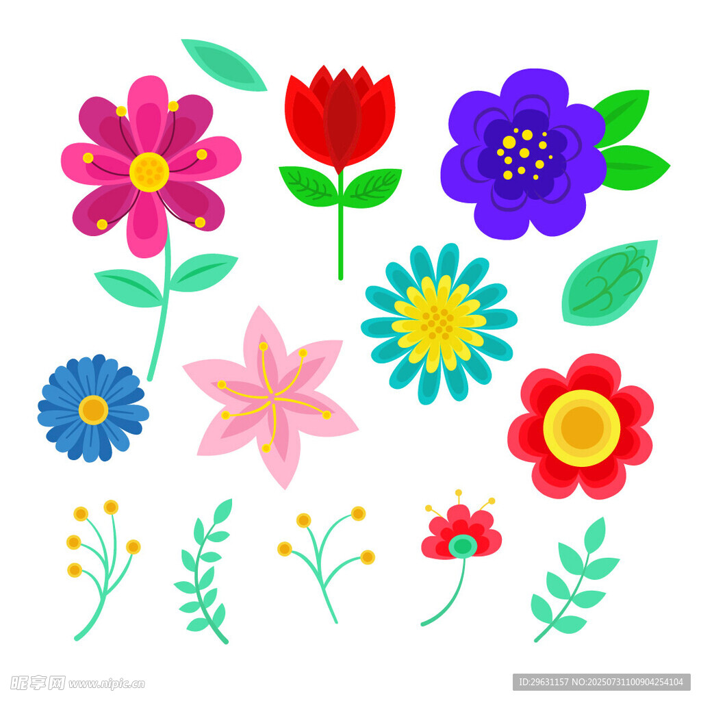 手绘花卉图案