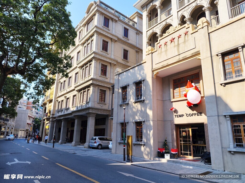 欧式风格街边建筑景观