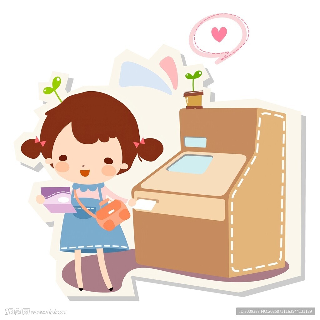 女孩与复古游戏机的温馨时刻