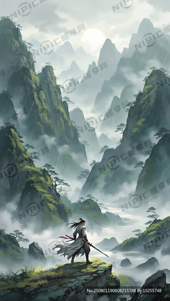 武侠风格 烟雨迷离