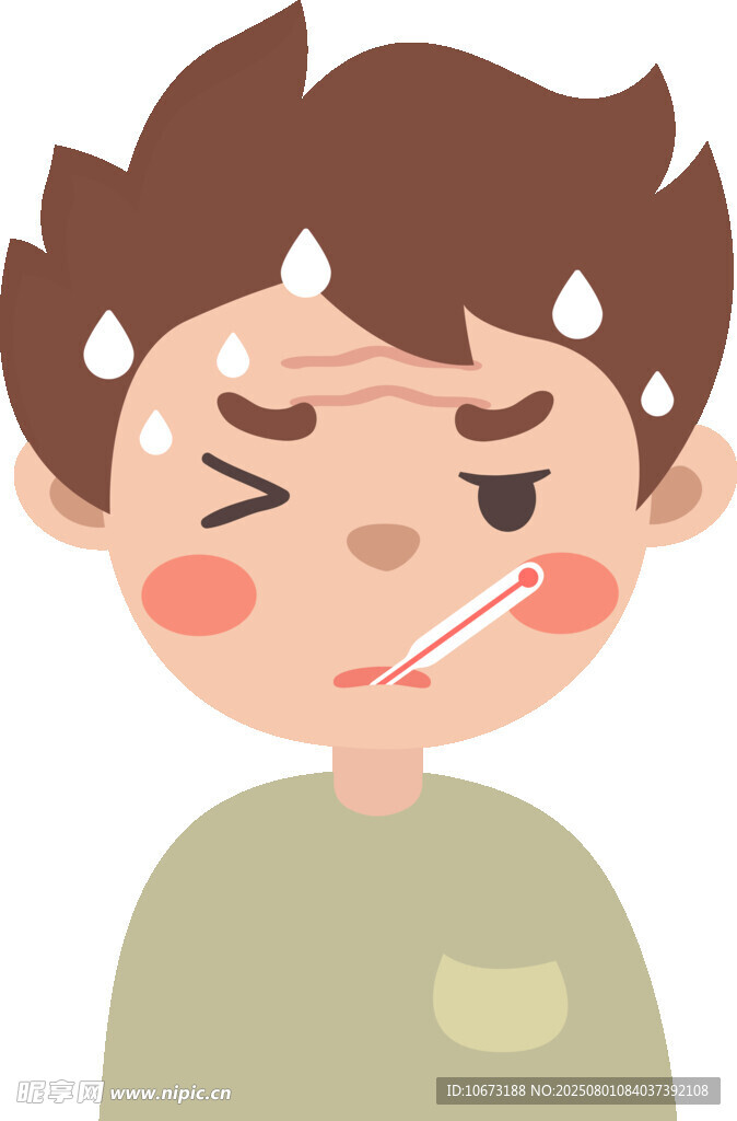 小孩生病表情难受