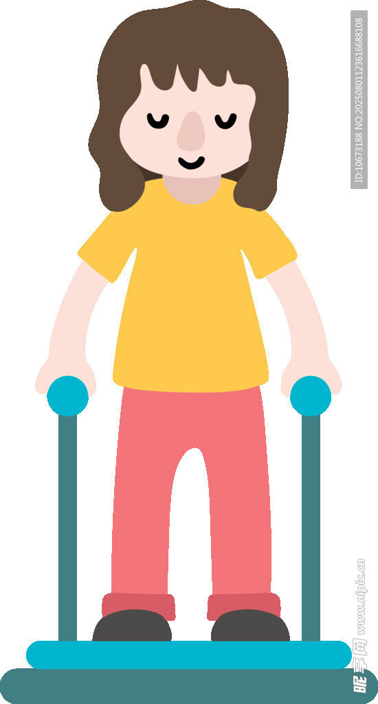 女孩使用踏步机健身