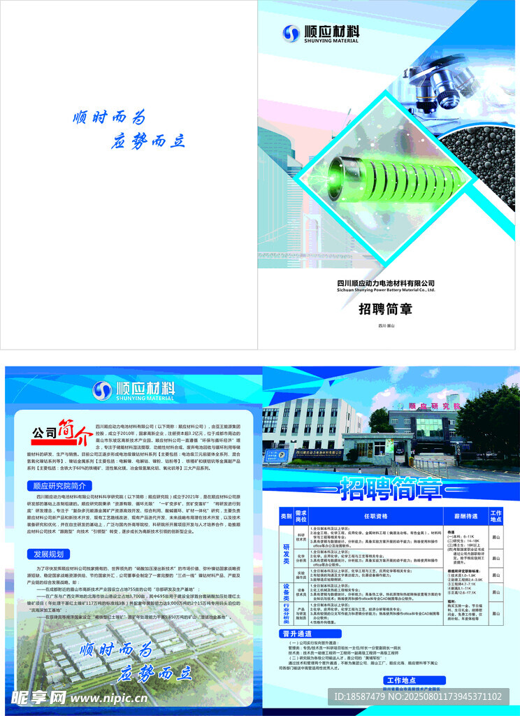 新能源 企业宣传册页面展示