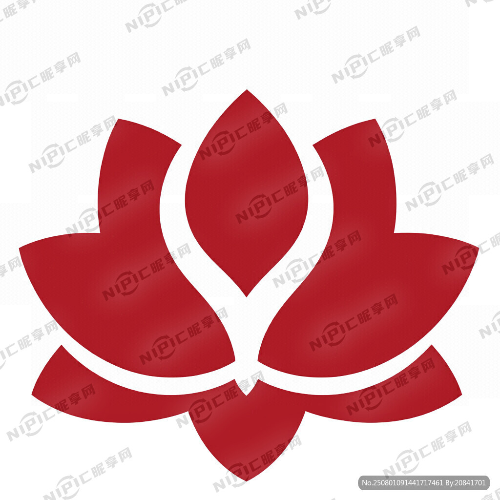 莲花 空心 标识 廉政