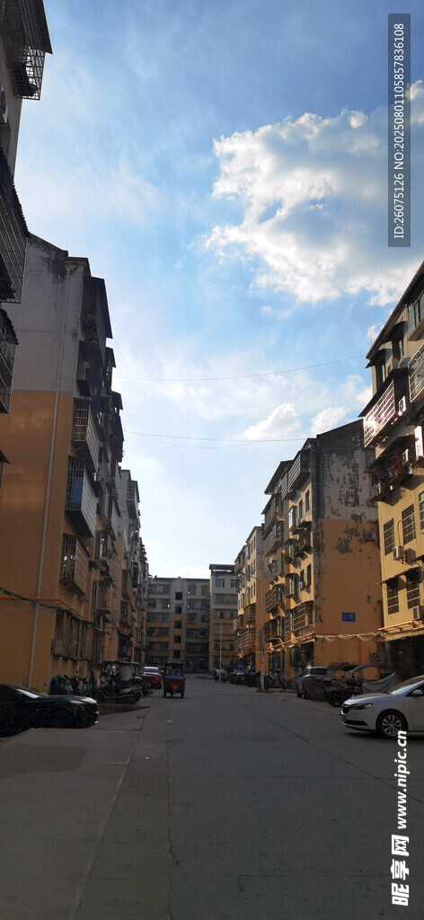 老旧小区内建筑外观