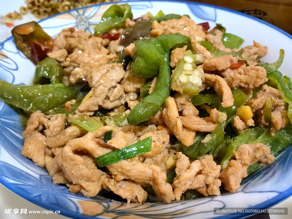 青椒炒肉丝