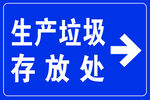 生产垃圾存放处指示牌