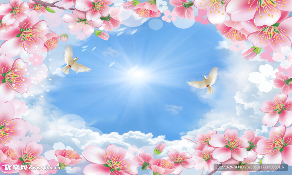 桃花背景