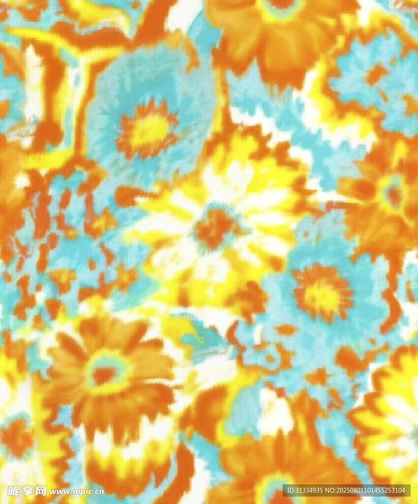 扎染花